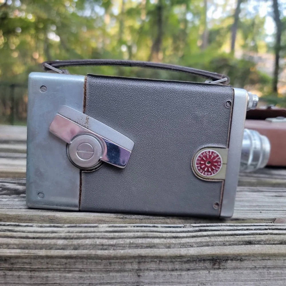 Bell Howell 16mm Magazine Camera Vintage Film Movie Camera with Leather Case
